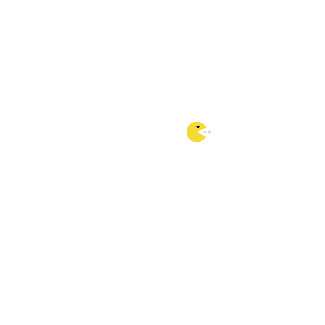 Pacman love (színes)