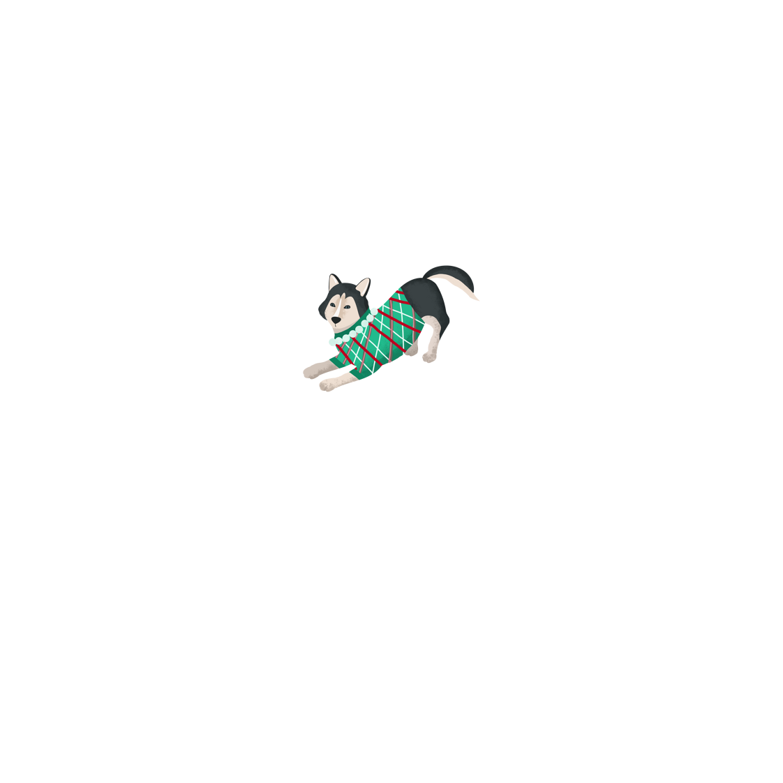 Karácsonyi husky