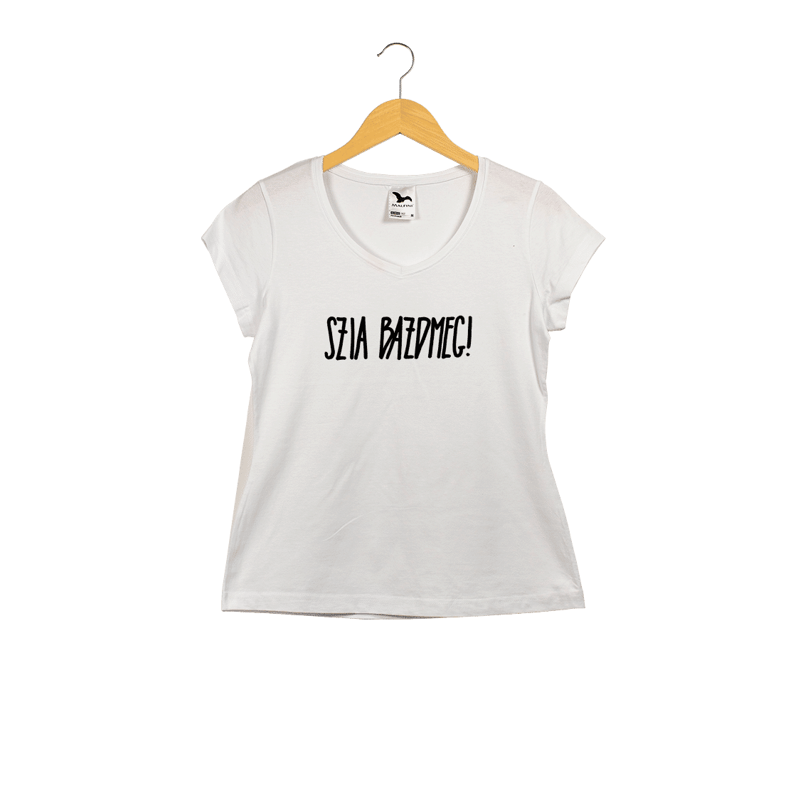 Női slim v-nyakú póló